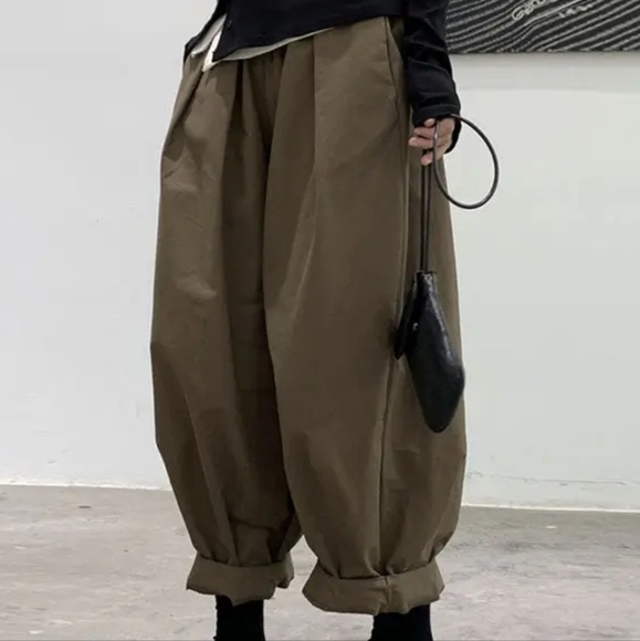 NWT Oversized One Size Cotton Pants - Picture 1 of 1